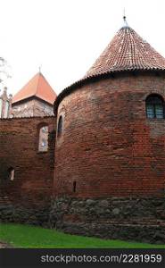 Poland old castle Nidzica old teutonic
