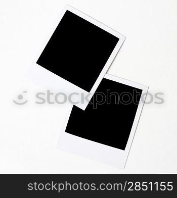 Polaroids isolated on a white background