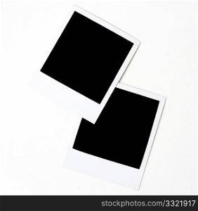 Polaroids isolated on a white background