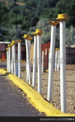 Poles Along the Roadside
