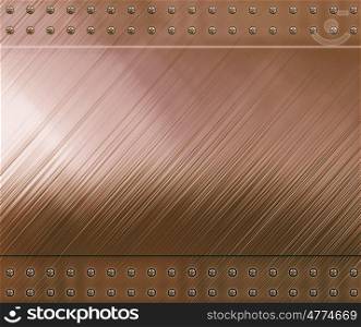 polished metal. highly polished and reflective copper background