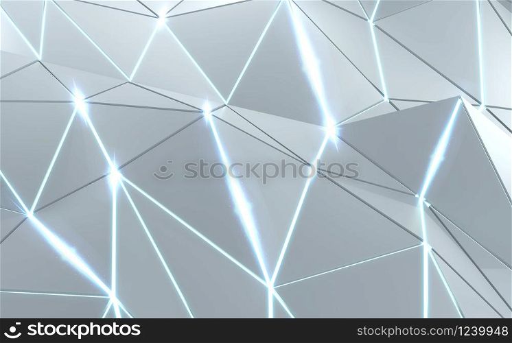 Polygon Abstract background. 3D rendering