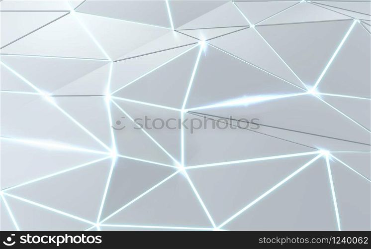 Polygon Abstract background. 3D rendering