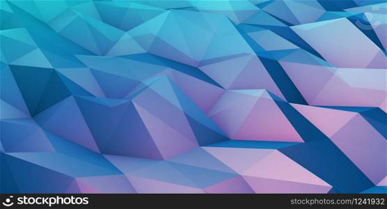 Polygon Landscape Abstract as a Graphic Design Element. Polygon Landscape Abstract