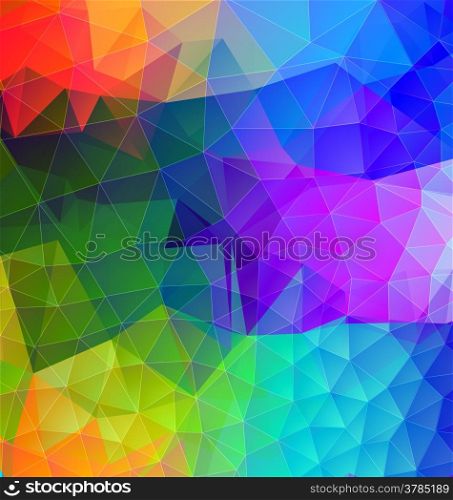 Polygonal abstract background with bright colors and light effects.&#xA; &#xA;