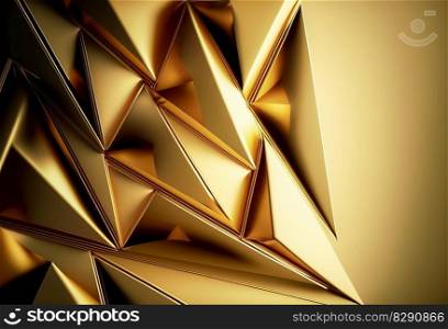 Polygonal Majesty A Luxurious Gradient Gold Background. Polygonal Majesty A Luxurious Gradient Gold Background AI Generated