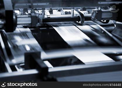polygraphic process in a modern printing house