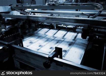 Polygraphic process in a modern printing house
