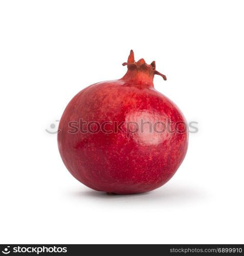 Pomegranate. Fresh raw fruit isolated on white background. With clipping path.. Pomegranate. Fresh raw fruit isolated on white background. With clipping path