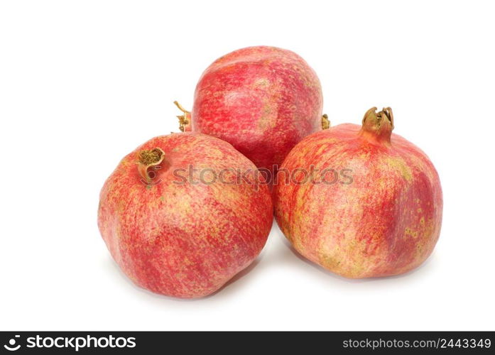 Pomegranate fruit isolated on white background