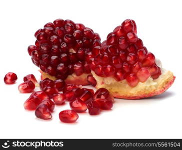 pomegranate isolated on white background