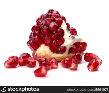 pomegranate isolated on white background