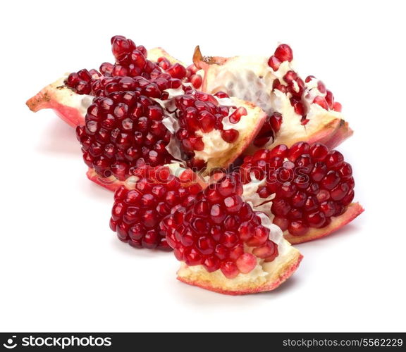 pomegranate isolated on white background