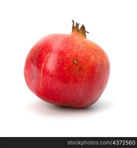 pomegranate isolated on white background close up