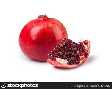 pomegranate. pomegranate isolated on white background