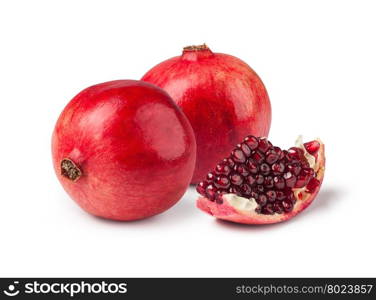 pomegranate. pomegranate isolated on white background