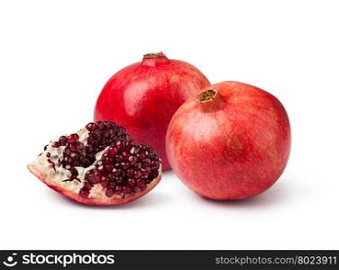 pomegranate. pomegranate isolated on white background
