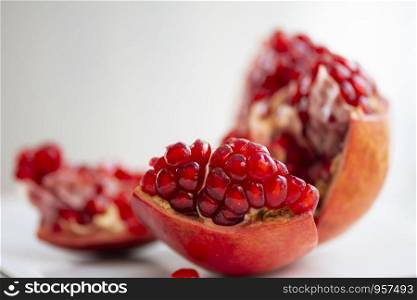 Pomegranate, red Pomegranate in studio shot