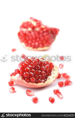 pomegranates isolated