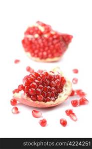 pomegranates isolated
