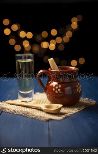 Ponche de Frutas. Christmas fruit punch is an infusion that is consumed in Mexico, traditionally during posadas and Christmas.Served with tequila or rum in a clay cup called cantarito