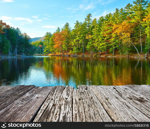 Pond in White Mountain National Forest, New Hampshire, USA.