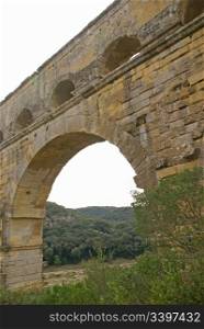 Pont du Gard Roman aqueduct and bridge, Pont du Gard, France