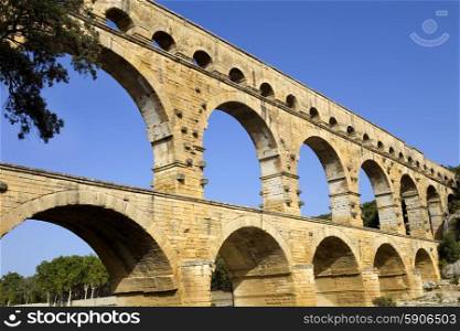 Pont du Gard, Roman aqueduct in southern France near Nimes