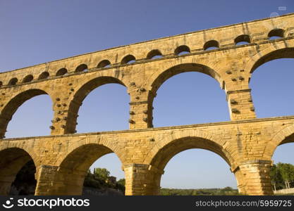 Pont du Gard, Roman aqueduct in southern France near Nimes