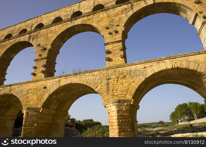 Pont du Gard, Roman aqueduct in southern France near Nimes