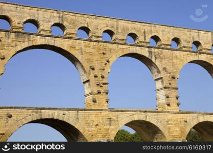 Pont du Gard, Roman aqueduct in southern France near Nimes