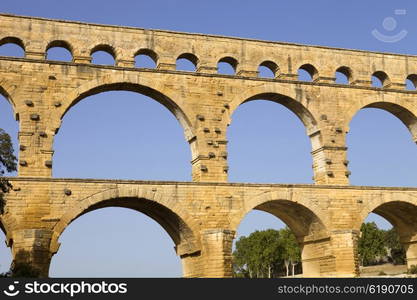 Pont du Gard, Roman aqueduct in southern France near Nimes