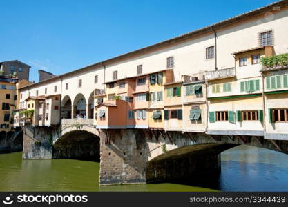 Ponte Vecchio bridge in Florence, Italy