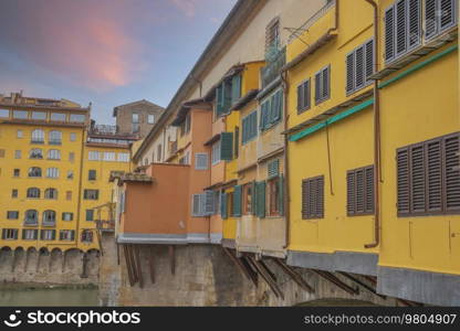 Ponte Vecchio - Bridge in Florence on the Arno River