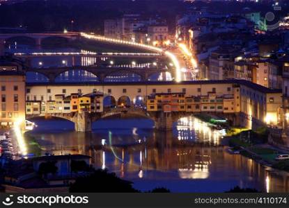 Ponte Vecchio, Florence, Italy at night