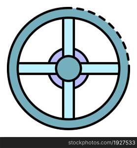 Pool equipment icon. Outline pool equipment vector icon color flat isolated. Pool equipment icon color outline vector