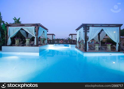 pool in the garden