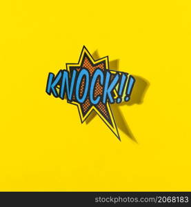 pop art knock explosion background comic style