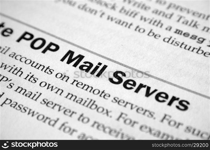 Pop mail server