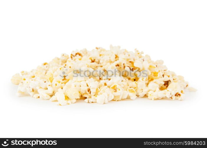 Popcorn bag isolated on the white background