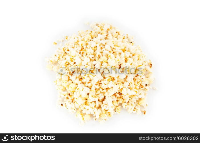 Popcorn bag isolated on the white background