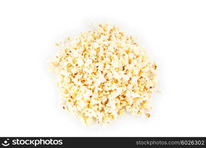 Popcorn bag isolated on the white background