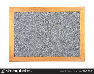 Poppy seeds in frame