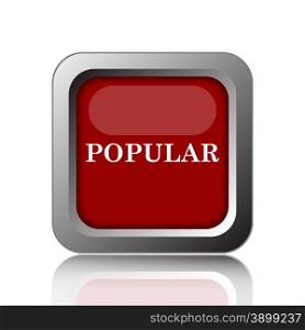 Popular icon. Internet button on white background