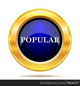 Popular icon. Internet button on white background.