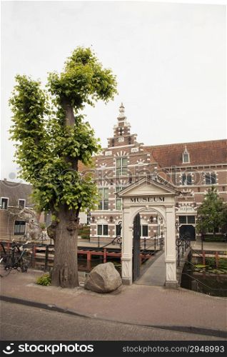 porch and bridge to museum Flehite in Amersfoort netherlands
