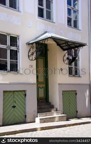 Porch of the house in old city