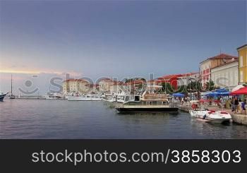 Porec coastline, Istria. Porec is one of the most popular touristic destinations in Croatia.