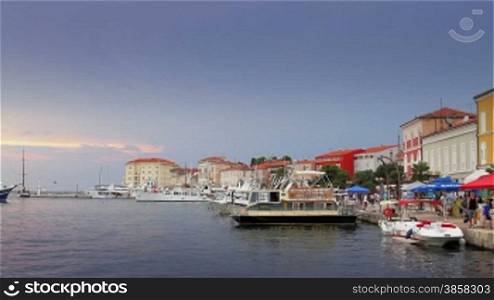 Porec coastline, Istria. Porec is one of the most popular touristic destinations in Croatia.