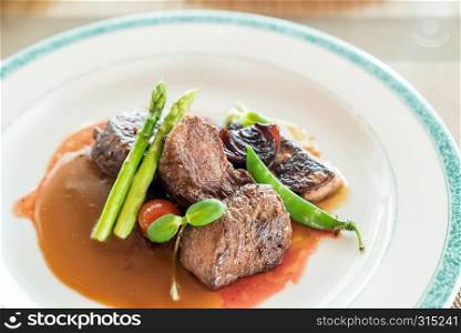 Pork Chops with gravy sauce